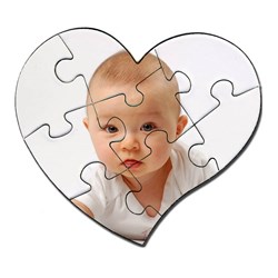 Puzzle cuore piccolo con 8 pezzi